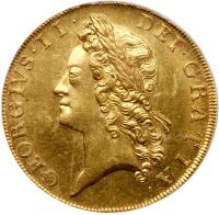 Great Britain. Five Guineas, 1729
