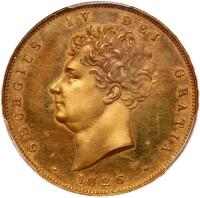 Great Britain. Proof Two Pounds, 1826