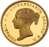 Great Britain. Proof 'Una & Lion' Gold Five Pounds, 1839
