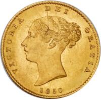Great Britain. Half Sovereign, 1850