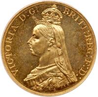 Great Britain. Five Pounds, 1887