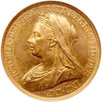 Great Britain. Five Pounds, 1893