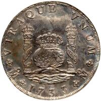 Mexico. 8 Reales, 1733-Mo-F