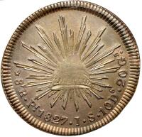 Mexico-Republic. 8 Reales, 1827-Pi JS (San Luis Potosi)