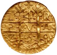 Peru. Cob 4 Escudos Struck with Reverse 8 Escudo Die, 1750-R (Lima)