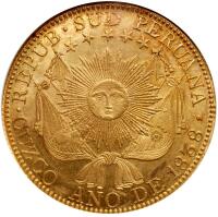 Peru - South Peru. 8 Escudos, 1838-MS (Cuzco)