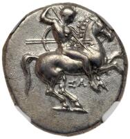 Calabria, Taras. Silver Nomos (7.83 g), ca. 315-302 BC