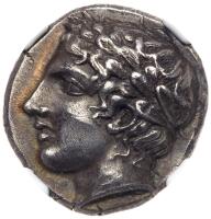 Macedon, Chalkidian League. Silver Tetradrachm (14.31 g), ca. 432-348 BC