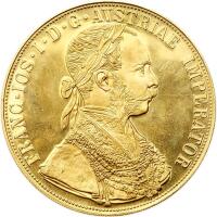 Austria. 4 Ducats, 1915