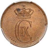 Denmark. 2 Ore, 1881-CS