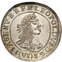 Hungary. 6 Krajczar, 1670-KB