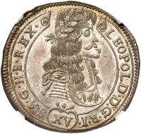 Hungary. 15 Kreuzer, 1687-KB