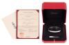 Classic, Beautiful Cartier Love Bangle Bracelet in 18K White Gold and 10 Diamonds in Original Cartier Box, Outer Box and
