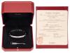 The Second Cartier Love Bangle Bracelet in 18K White Gold and 10 Diamonds in Original Cartier Box, Outer Box and Certifi