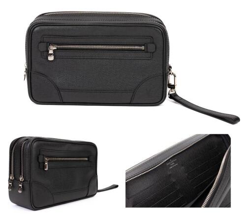 Louis Vuitton Men's Single Strap Sling/Messenger Bag. Mint, Unused in Luxe Coated Leather with Three Zippered Compartmen