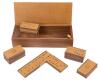 Armani Casa, Hero Domino Set in Mint Condition 28 Tiles in Custom Wood and Leather Box