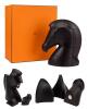 Herm&egrave;s Luxury: Rare, Large Samarcande Puzzle Sculpture in Solid Ebonized Mahogany, 13" Tall Mint In Herm&Atilde;&uml;s Box. A Magnif