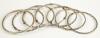Ladies Sterling Silver Bangle Bracelets 7 Total - 2