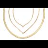Three Ladies 14K Yellow Gold Italian Necklaces all Impressive in their Lengths