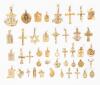 28+ Religious Themed Pendants in 14K Yellow Gold, Many Italian Made. Some Beautifully Crafted Pieces Here