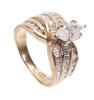 Ladies Engagement Ring Boasting a .90 Carat Marquis Diamond with Accent Baguettes and Round Brilliant Cut Diamonds Totaling One - 2