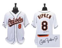Superior Autographed, Premium Baltimore Orioles #8 Jersey signed "Cal Ripken, Jr."