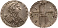 Russia. Rouble, 1723-OK. PCGS graded XF Detail (Cleaned)