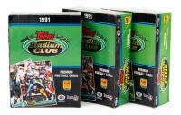 Twelve (12) 1991 Topps Stadium Club Premium Football Cards, All Unopened in Excellent Condition.