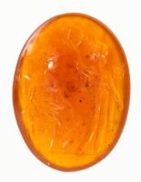 Large Carnelian Intaglio of Jupiter Crowning Fortuna in Outstanding Detail