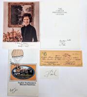 Jimmy Carter and Family: 18 Pieces Signed