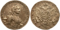Russia. Rouble, 1763-SPB Ya I. PCGS graded About Unc Detail (Scratch)