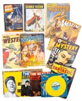 A Time Capsule of Literature, Music, and Pop Culture: Vintage Magazines, Sci-Fi Books, and 7" Vinyls