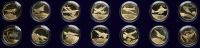 Airplanes that Made History, Spectacular Set of 14 Gold Medals
