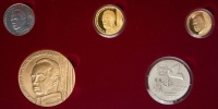 Yitzhak Rabin Impressive Set of Gold, Silver and Bronze State Medals