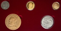 Impressive Set of Yitzhak Rabin Gold, Silver and Bronze State Medals