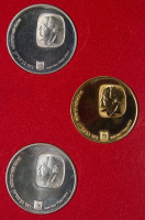 David Ben-Gurion Set of 3 Gold and Silver Coins