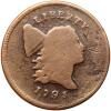 1795 Liberty Cap 1/2C. Pln Edge, Punct Date