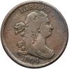 1804 Bust 1/2C. Crosslet 4, Stemless
