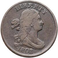 1808/7 Bust 1/2C