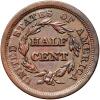 1850 Coronet Head 1/2C - 2