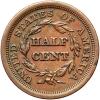 1851 Coronet Head 1/2C - 2