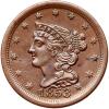 1853 Coronet Head 1/2C