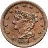 1854 Coronet Head 1/2C