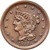 1855 Coronet Head 1/2C