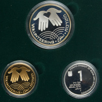 Volunteering, 34th Anniversary of Independence Set of Gold and Silver Coins