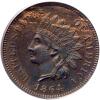 1864 Indian Head 1C. Bronze, with L PCGS MS63 BR