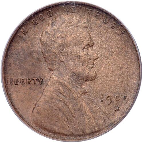 1909-S Lincoln 1C. VDB