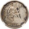 1874 Liberty Seated 10C. Arrows - 2