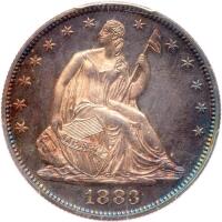 1883 Liberty Seated 50C