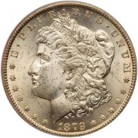 1879-CC Morgan $1. Capped Die